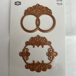 Spellbinders Glimmer Monogram Medallions - NWT